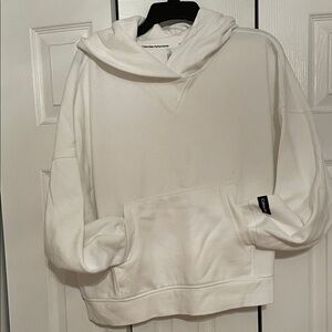 Calvin Klein Performance womens super soft and comfy oversized short hoodie